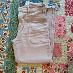 Just Black Women's Flare Jeans in Light Pink